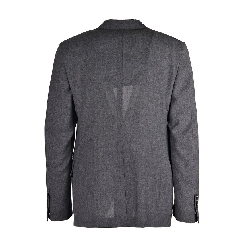Shop Tom Ford Mens Dark Grey Wool Two Button Shelton Jacket Blazer