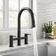 preview thumbnail 4 of 86, KRAUS Oletto Bridge Kitchen Faucet with 2-Function Pull-Down Sprayhead