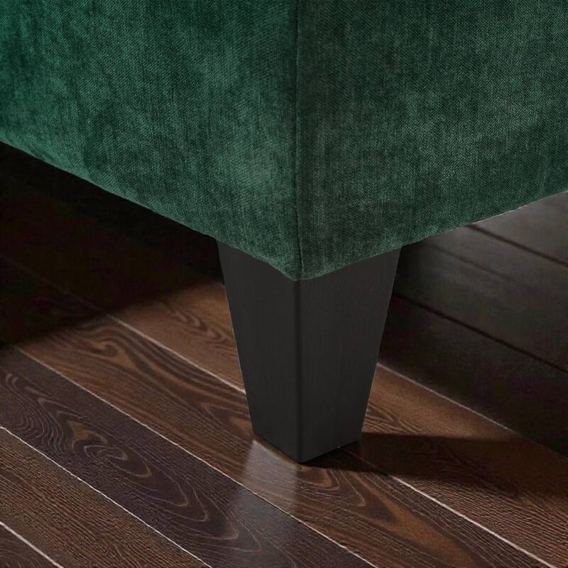 Modern 115" U-Shaped Modular Sectional Sofa with 2 Ottomans, USB Charging Ports, Foldable Side Tables, Chenille Upholstery