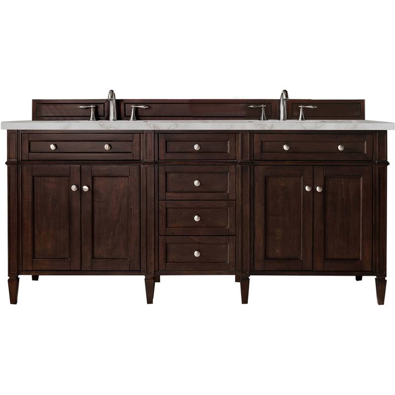 James Martin Vanities 650-V72-FVSL Brittany 72" Free Standing Double - Burnished Mahogany