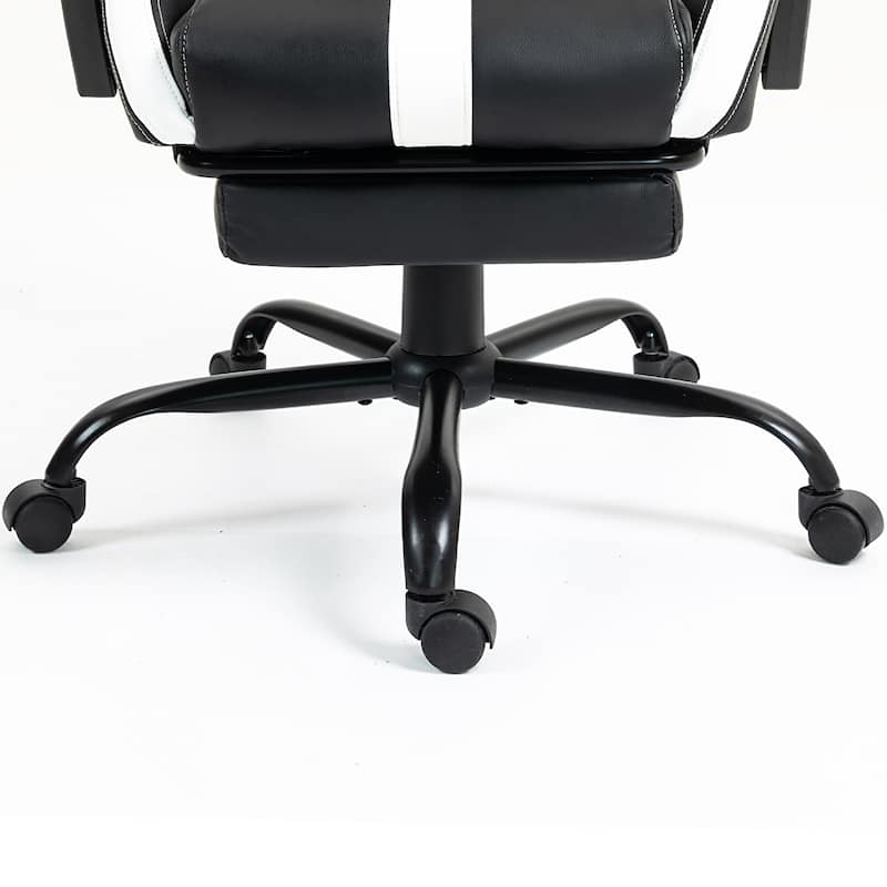 AVAWING Gaming Chair PU Leather Office Chair with Footrest