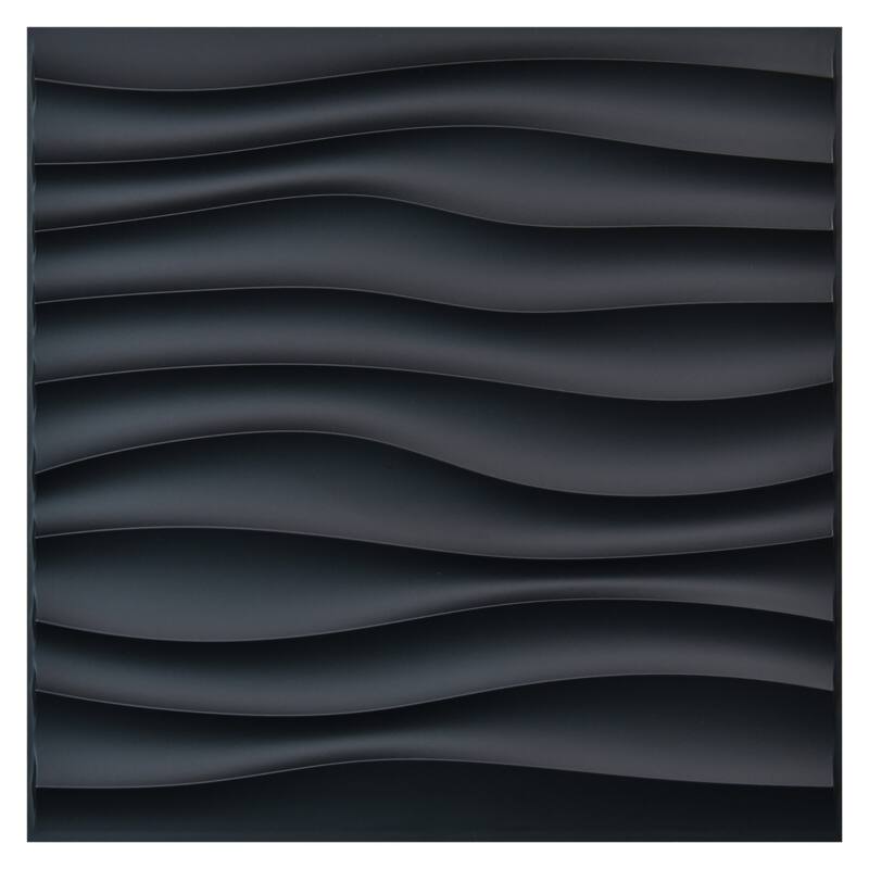 Art3d 3D Wall Panels PVC Wave Design (32 Sq.Ft) - On Sale - Overstock ...