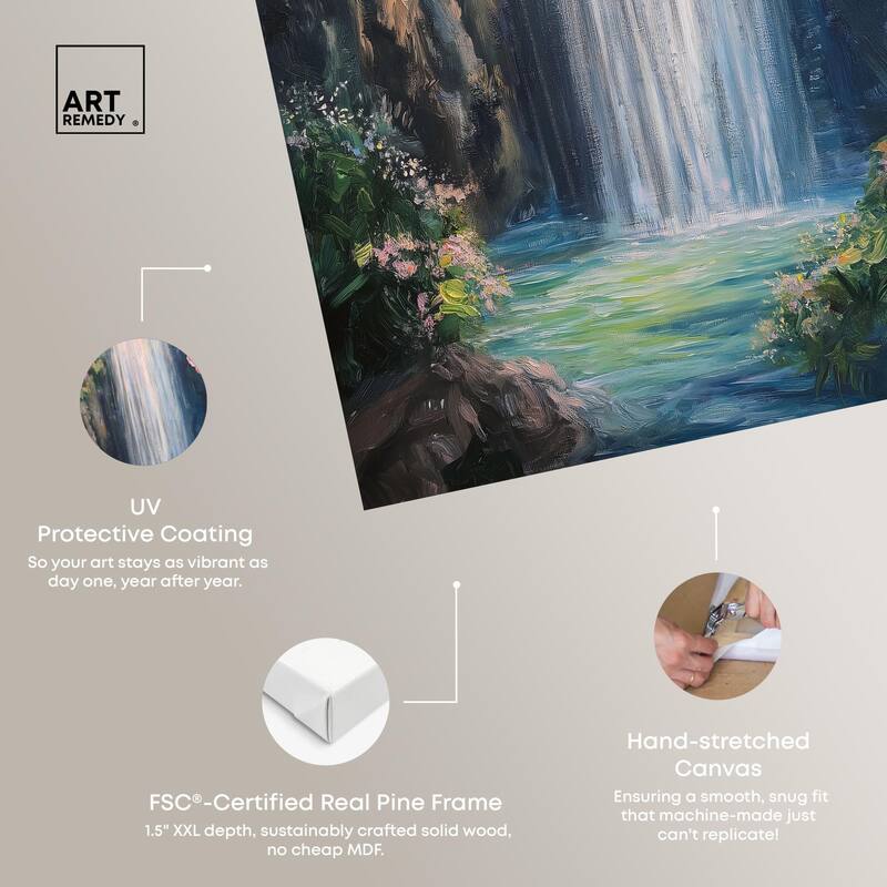 Hidden Falls I Canvas by Art Remedy, Gallery Wrapped