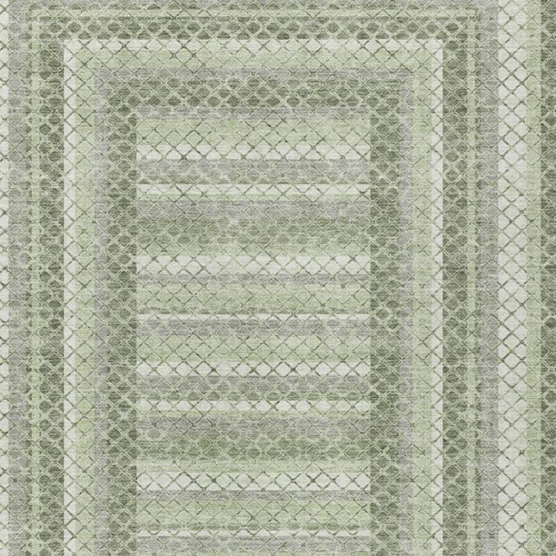 HomeRoots Geometric Transitional Rectangle Outdoor Rug