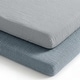preview thumbnail 21 of 24, Muslin Bassinet Sheet, 2-Pack 100% Soft Cotton by Comfy Cubs Pacific Blue and Heather Blue