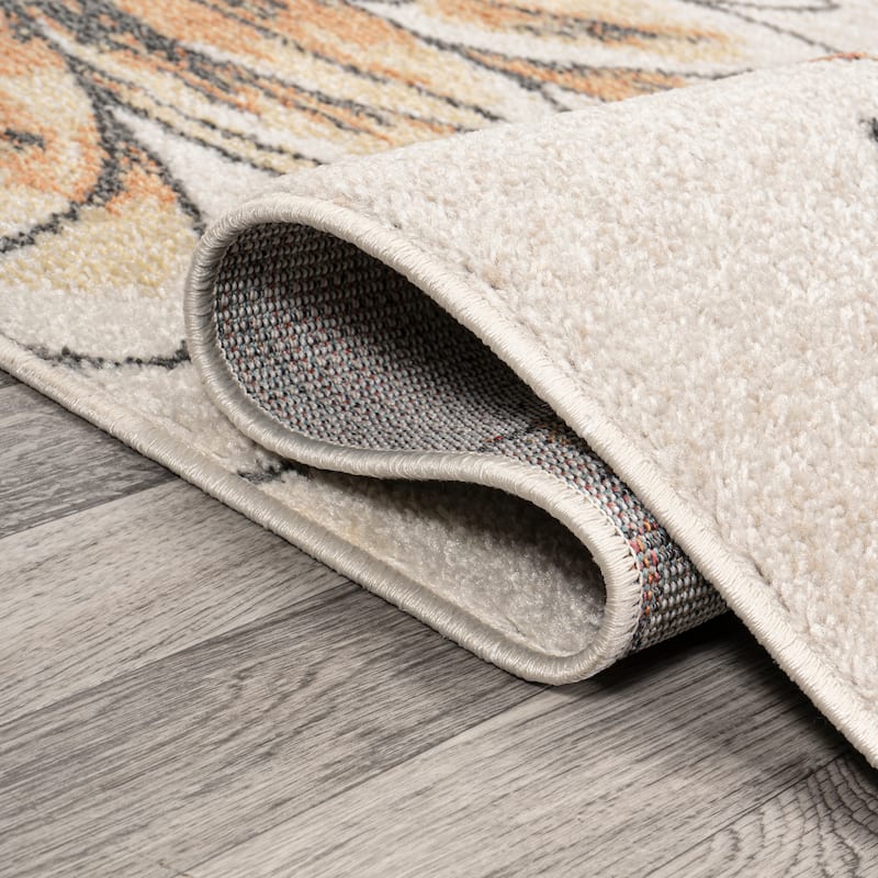 JONATHAN Y Dizi Modern Botanical Flower Area Rug