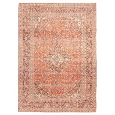 ECARPETGALLERY Hand-knotted Antalya Vintage Dark Copper Wool Rug - 9'5 x 13'0