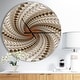preview thumbnail 1 of 7, Designart 'White Fractal Spiral Pattern' Oversized Modern Wall CLock 23 in. wide x 23 in. high