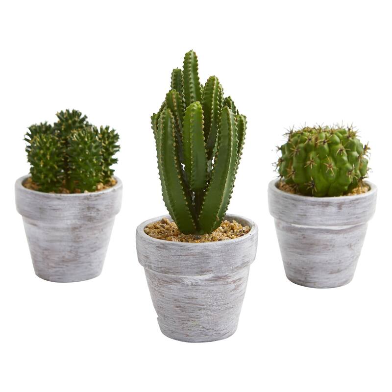 Rustic Artificial Plants Set of 6 - 23In Decorative Bush for Home Office Living Room Décor - Green - 8