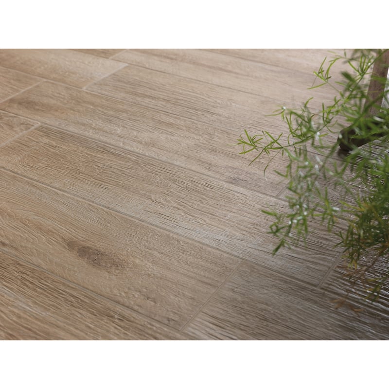 Industry Tile 6x24 Oslo Honey Wood Look Porcelain Tile - 1 Piece Sample Swatch