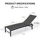 preview thumbnail 33 of 73, Outdoor All-Weather Patio Chaise Lounge Chairs Sun Lounger with Adjustable Backrest