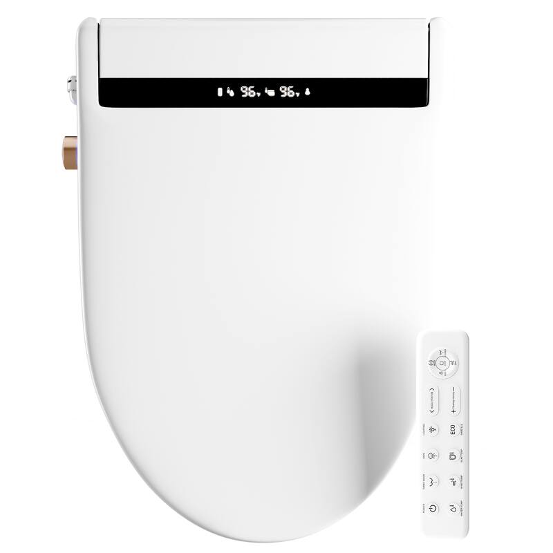 Elongated Smart Bidet Toilet Seat, Heated Seat Bidet with Warm Water and Dryer
