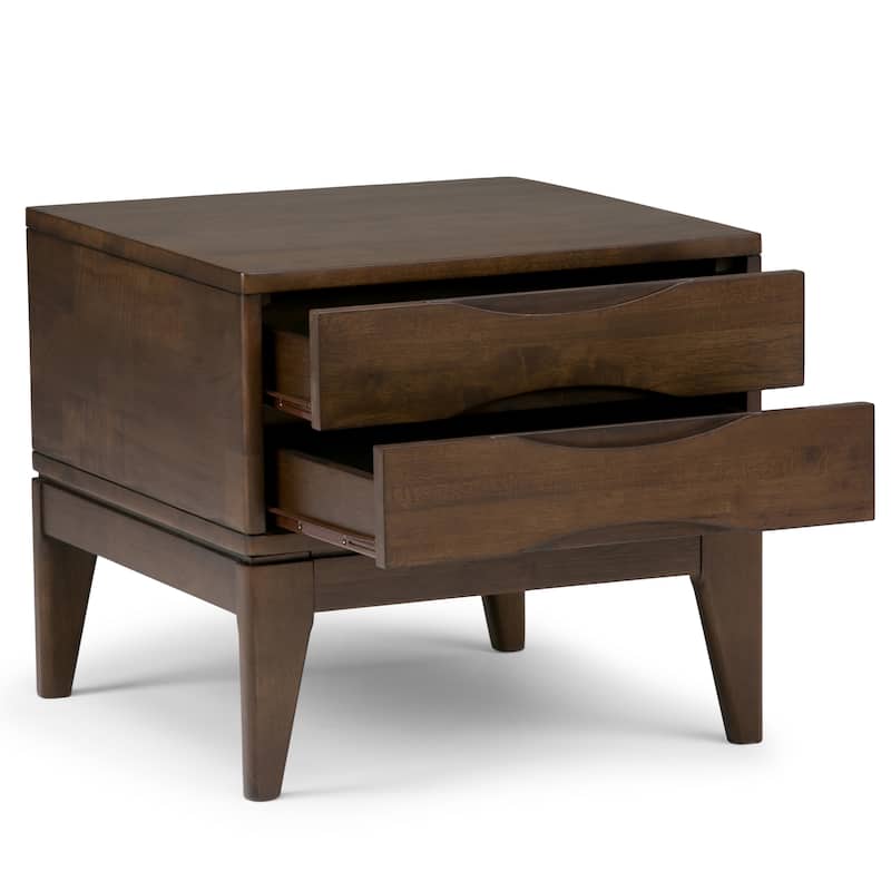 WYNDENHALL Pearson SOLID HARDWOOD 22 inch Wide Square End Side Table - 22 W x 22 D x 20 H