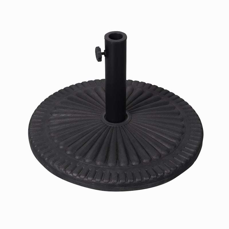 Sunburst Weatherproof Universal Cement Umbrella Base - Black