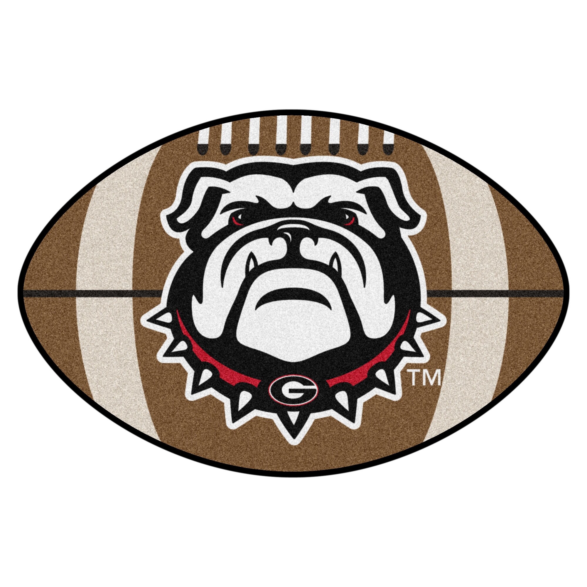 Shop Ncaa University Of Georgia Bulldogs Football Shaped Mat Area