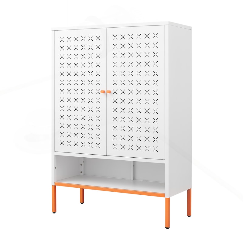 Versatile Double Door Shoe Cabinet with Innovative Design for Optimal Storage