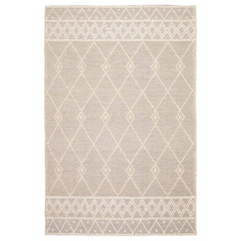 ECARPETGALLERY Braid weave Sienna Grey Wool Rug - 6'0 x 9'1 - Grey - 6'0 x 9'1