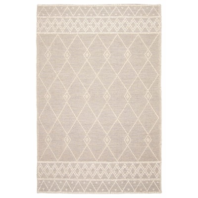 ECARPETGALLERY Braid weave Sienna Grey Wool Rug - 6'0 x 9'1