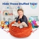 preview thumbnail 35 of 47, Cheer Collection Faux Fur Bean Bag and Stuffed Animal Storage Case
