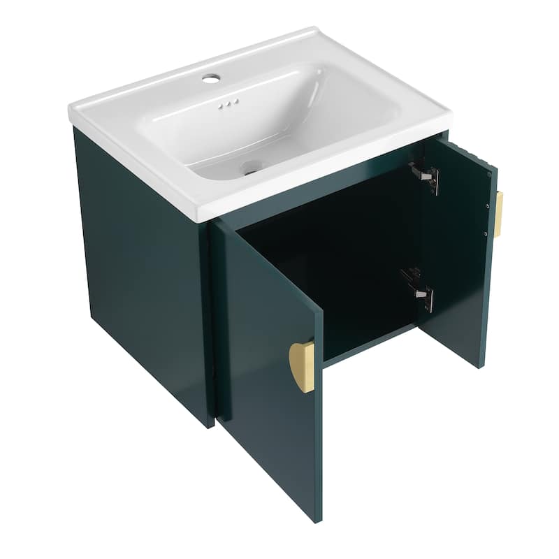 Topcraft Wall Mounted Bathroom Vanity with Sink