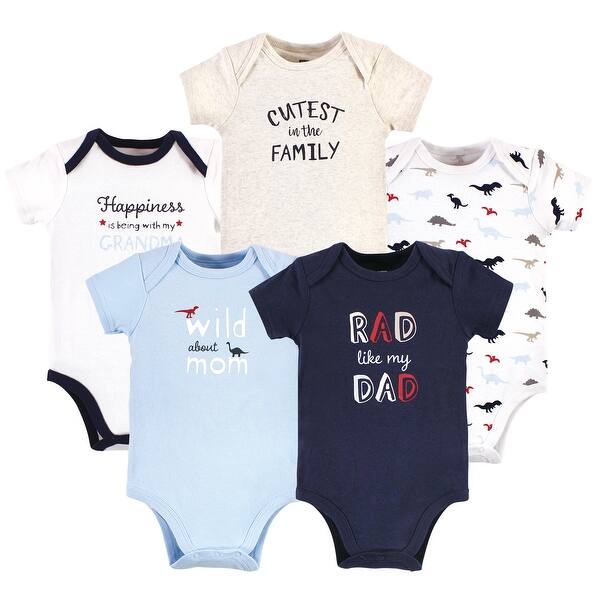 slide 1 of 1, Hudson Baby Infant Boy Cotton Bodysuits, Rad Like Dad 0-3 Months - Rad Like Dad