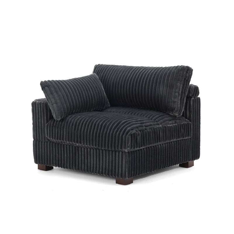 Plush Faux Fur Accent Sofa Chair