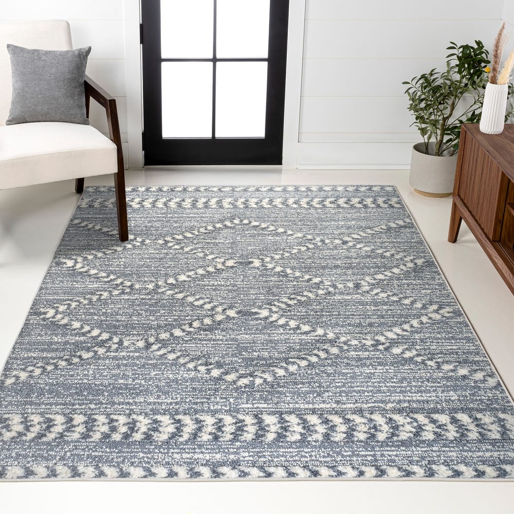 JONATHAN Y Astrid Tropical Leaves Area Rug