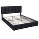 preview thumbnail 63 of 123, Javlergo Bed Frame with Storage Drawers Upholstered Platform Bed Frame with Adjustable Headboard