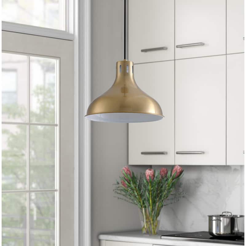 Vintage Gold 1-Light Unique Dome Shape Pendant Lighting Fixture