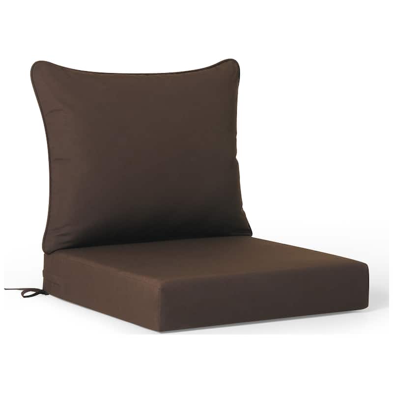 Polytrends Fading Free All Weather Poly Outdoor Deep Seating Cushion Set - Water Repellent