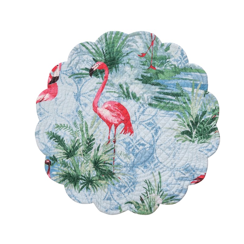 Paradise Coast Round Quilted Placemat Set 6