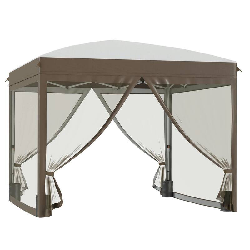 10x10 Pop Up Canopy Tent with Netting, Adjustable Height, Easy Setup