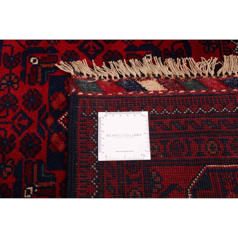 ECARPETGALLERY Hand-knotted Finest Khal Mohammadi Red Wool Rug - 6'7 x 10'0