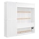 preview thumbnail 10 of 12, Full Size Foldable Wall Bed with Storage Shelves and Cabinet Design Ideal for Guest Rooms or Home Offices