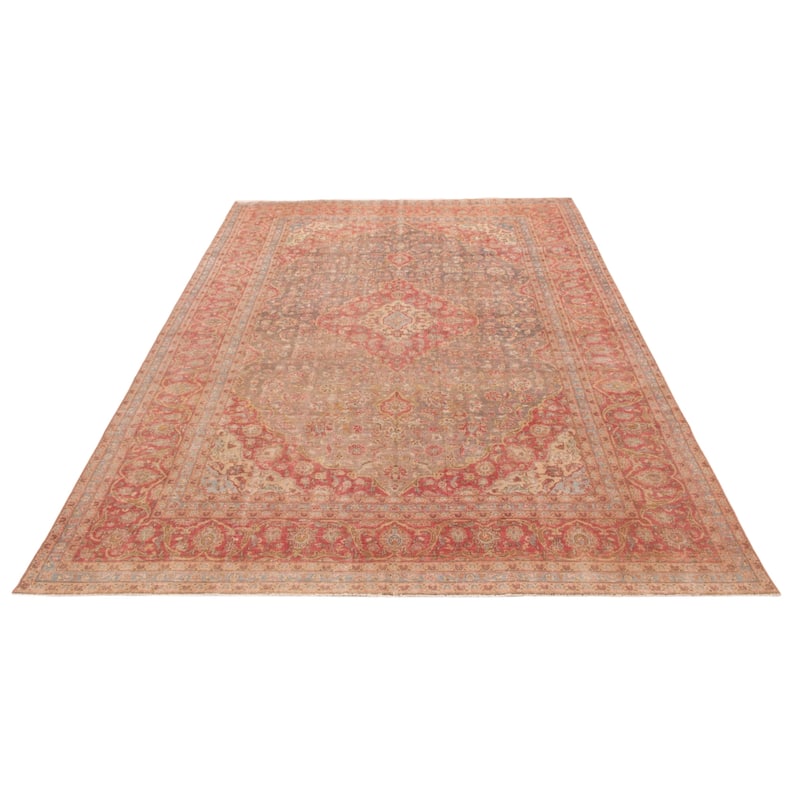 ECARPETGALLERY Hand-knotted Antalya Vintage Dark Grey Wool Rug - 9'5 x 13'9