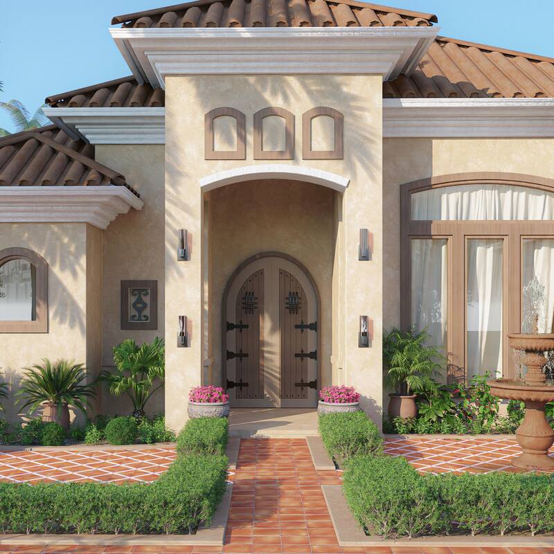 Merola Tile Sentier des Ocres Treillis Blue 7-7/8" x 7-7/8" Porcelain Floor and Wall Tile