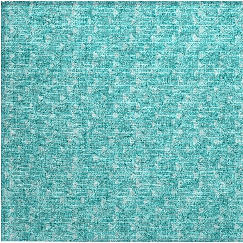Pave Abstract Shapes Weather Resistant Timeless Fusion Outdoor Rug