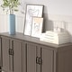 preview thumbnail 13 of 32, Kitchen Sideboard Coffee Bar Cabinet Accent Storage Cabinet