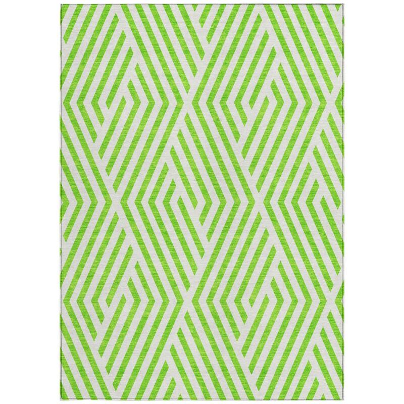 Nana Abstract Shapes Weather Resistant Classic Meets Modern Outdoor Rug