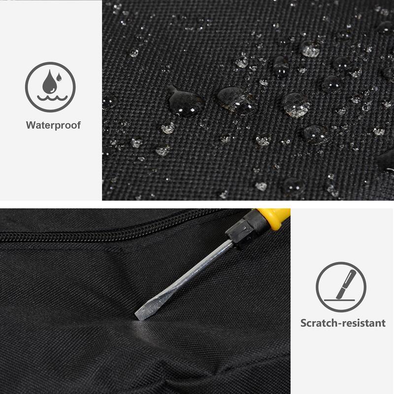 57" Extra-Large Hammock & Stand Storage Bag – Water-Resistant Oxford Tote with Zippers & Handles (Black 57 inch)