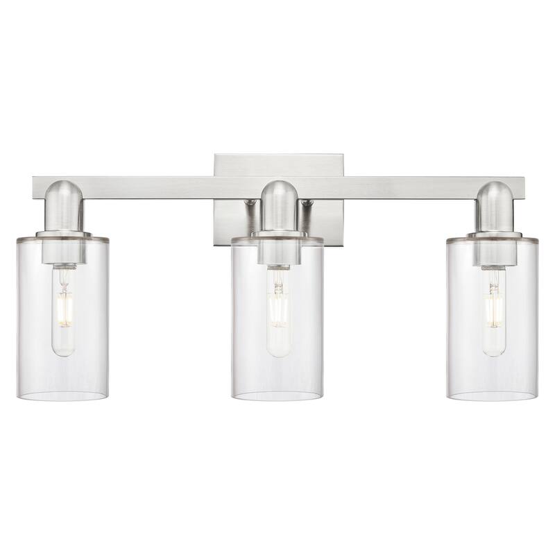 Innovations Lighting Endless Possibilities Arcadia - Clymer - 3 Light 23" Bath Vanity Light - Clear/Brushed Satin Nickel