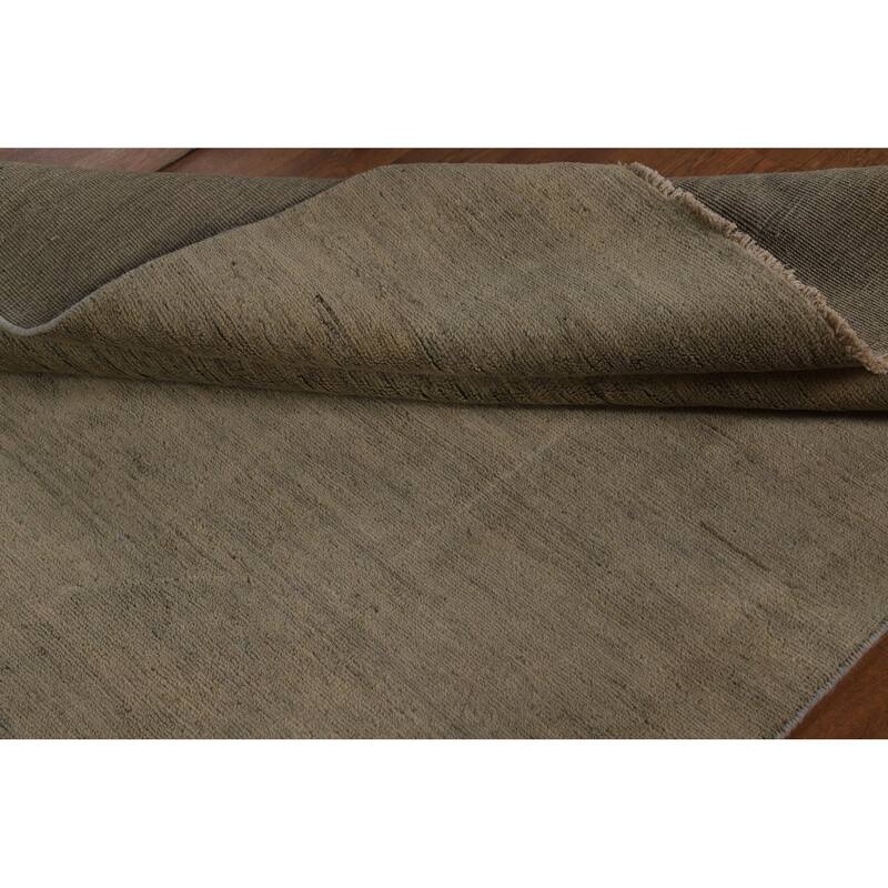 Gabbeh Modern Area Rug Hand-Knotted Wool Carpet - 4'9" x 6'7"