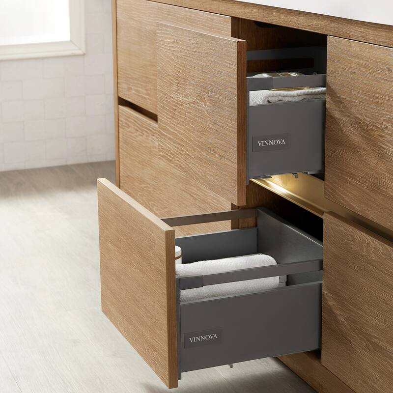 Huesca Double Bath Vanity with Composite Sink Top without Mirror