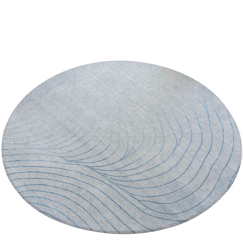 HomeRoots Abstract Transitional Rectangle Outdoor Rug