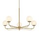 preview thumbnail 1 of 6, Minka Lavery 3795 Whitehall 5 Light 38" Wide Chandelier