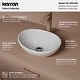 preview thumbnail 4 of 8, Karran Valera 16" Vitreous China Vessel Bathroom Sink in White