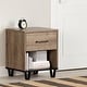 preview thumbnail 18 of 17, South Shore Arlen 1-Drawer Nightstand Brown
