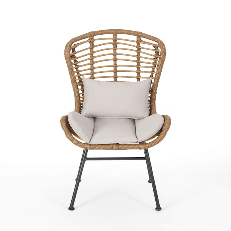 La Habra Boho 3-pc. Wicker Patio Chat Set by Christopher Knight Home