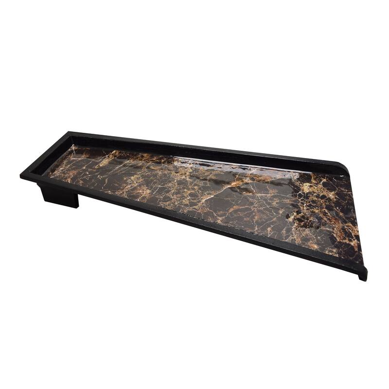 Faux Marble Cast Aluminum Downspout Gutter 24 in. Splash Block