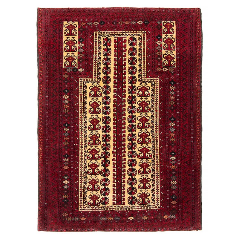 Teimani Beige Rug 2'11" x 4'1" - 2'11 x 4'1 - Beige - 2'11 x 4'1